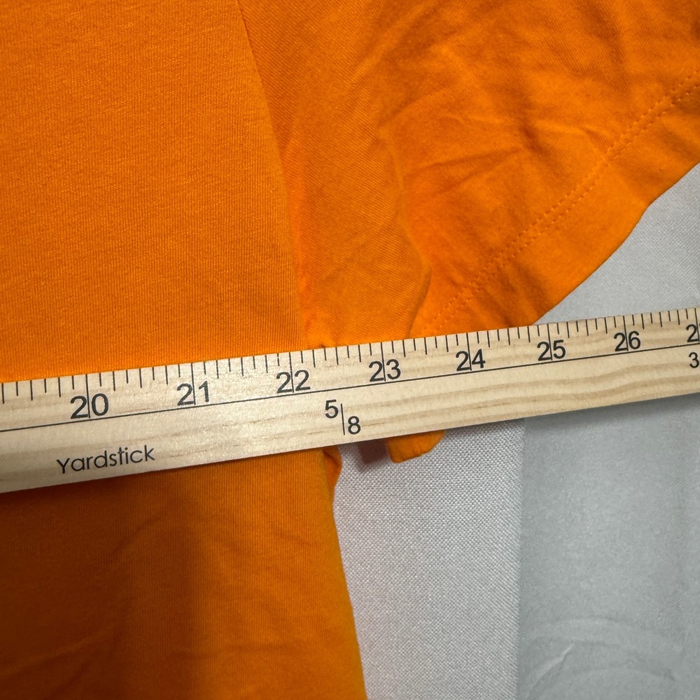 Nike Tee 2X Shirt. ORANGE Cotton UIsex - Picture 6 of 6